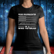 Female Shirt, Mother's Day Gift, Proud Granddaughter Of A WWII Veteran Ladies T-Shirt - ATMTEE