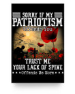 Sorry If My Patriotism Offends You 24x36 Poster - ATMTEE
