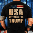 USA Veterans For Trump, Vote For President T-Shirt - ATMTEE