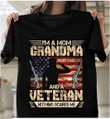 Female Veteran I'm A Mom Grandma And A Veteran Nothing Scales Me HA1006 T-Shirt - ATMTEE