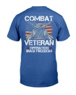 Iraq Veteran Shirt Freedom Military USA American Flag T-Shirt - ATMTEE