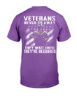 Veterans Shirt Never Go Away They Wait Until They're Required T-Shirt - ATMTEE