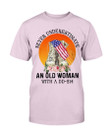 Female Veteran Never Underestimate An Old Woman With A DD-214 T-Shirt - ATMTEE