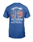 Combat Veteran Iraqi Freedom Military American Flag Gift T-Shirt - ATMTEE