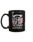 Combat Veteran Iraqi Freedom Military American Flag Gift Mug - ATMTEE