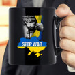 Jesus Stand With Ukraine Jesus, Stop War Black Mug