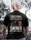 A Veteran Is Someone Who At One Point In Their Life Wrote A Blank US Eagle Veteran T-Shirt