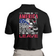 Veteran Polo Shirt This Is America We Eat Meat Drink Beer Father's Day Gift For Dad Polo Shirt
