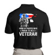 Veteran Polo Shirt Veteran's Day Born In Puerto Rico Proud To Be A Veteran Polo Shirt