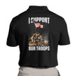Polo Shirt, Patriot Shirt, I Support Our Troops Polo Shirt