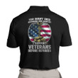 Too Many Died Defending Our Country I Support Veterans Before Refugees Polo Shirt