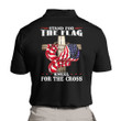 Christian Shirt Stand For The Flag Kneel For The Cross Polo Shirt