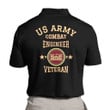 Army Veteran Shirt, US Army Combat Engineer Veteran Polo Shirt
