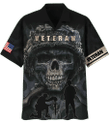 Veteran Shirt, Veteran Skull Hawaiian Shirt