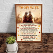 Wife Canvas Gift For Wife To My Wife I Didn't Marry You So I Could Live With You Love You Forever And Always Canvas