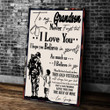 Veterans Grandson Canvas To My Grandson Never Forget That I Love You Believe In Yourself From Dad Canvas - ATMTEE