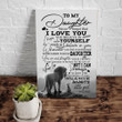 To My Daughter Never Forget I Love You, Hope You Believe In Yourself Lion Canvas - ATMTEE