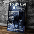 Personalized Canvas To My Son  Never Feel That You Are Alone Matte Canvas - ATMTEE