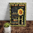 Personalized Canvas To My Mom I Know It's Not Easy For A Woman Sunflowers, Gift For Mom Mother Canvas - ATMTEE