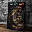 Personalized Lion Son Canvas, To My Son I Close My Eyes For But A Moment And Suddenly Canvas, Gift Ideas For Son - ATMTEE
