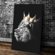 King Lion Canvas, Birthday Gift Idea, Best Anniversary Gift For Him Canvas Wall Art Decor - ATMTEE