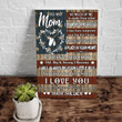 Veteran To My Mom Canvas, So Much Of Me Is Made From What I Learned From You Canvas, Gift For Mother's Day - ATMTEE
