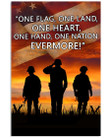 One Flag, One Land, One Heart, One Hand, One Nation Evermore Matte Canvas - ATMTEE