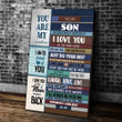 Personalized Canvas, Gift For Son, To My Son Never Forget How Much I Love You Canvas - ATMTEE
