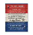 To My Mom For All The Times That I Forgot To Thank You, Gift For Veteran Mom Matte Canvas - ATMTEE