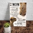 Mom Canvas, Mother's Day Gift For Mom, To My Mom, I Know It's Not Easy For A Woman Lion Canvas - ATMTEE
