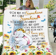 You Are My Sunshine My Only Sunshine  Fleece Blanket - ATMTEE
