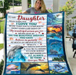 Personalized Blanket To My Daughter Never Forget That I Love You, More Than You'll Ever Know, Dolphin Ocean Fleece Blanket - ATMTEE