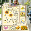 To My Dear Daughter I Didn't Give You The Gift Of Life , Gift For Daughter, Birthday Gift Fleece Blanket - ATMTEE