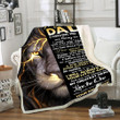 Personalized To My Dad Blanket, Father's Day Gift For Dad From Daughter, Will Always Be Little Girl Lion Fleece Blanket - ATMTEE