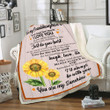 To My Granddaughter Never Forget How Much I Love You As You Grow Older, You Are My Sunshine Fleece Blanket - ATMTEE