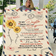 Personalized Blanket To My Daughter Once Upon A Time There Was A Little Girl Who Stole My Heart Fleece Blanket - ATMTEE
