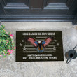 Veteran Personalized Doormat Home Is Where The Military Send Us Doormat