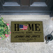 Veteran Personalized Doormat Home Is Where The Army Send Us Custom Doormat