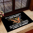 Veteran Doormat, Welcome Rug, Veteran Grandpa I Would Do To Protect My Grandkids Door Mats - ATMTEE