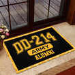 Veteran Welcome Rug, Veteran Doormat, DD-214 Army Alumni, US Army Veterans Doormat, Home Decor - ATMTEE