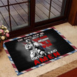 Veteran Welcome Rug, The Devil Saw Me With Head Down And Thought He'd Won Until I Said Amen Doormat - ATMTEE