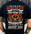 Veteran T-Shirt, Gift For Dad, Customized T-Shirt, I'm A Grumpy Old Man I Was Born T-Shirt - ATMTEE