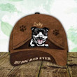 Personalized Staffordshire Bull Terrier Hat, Custom Photo Staffordshire Bull Terrier 3D Cap