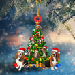 Basset Hound Dog   Christmas Tree Ornament Dog Gifts Acrylic Ornament Dog Gifts Acrylic Ornament