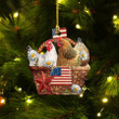 Customized Chicken Christmas Ornament for Farmer, Custom Shape Acrylic Chicken Ornament