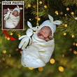 Custom Photo Ornament Christmas - Baby Cute for Baby New Born Christmas Gift 2D Flat Ornament