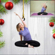 Custom Photo Yoga Ornament, Custom Shaped Acrylic Yoga Ornament for Yoga Lovers