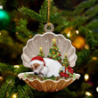 Jack Russell Terrier  Sleeping in Pearl Dog Christmas Ornament Flat Acrylic