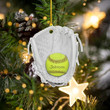 Personalized Softball Acrylic Ornament for Softball Players Christmas Gift