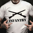 Infantry Shirt Army Infantry Cross Rifles T-Shirt Apparel Combat Military Veteran Gift